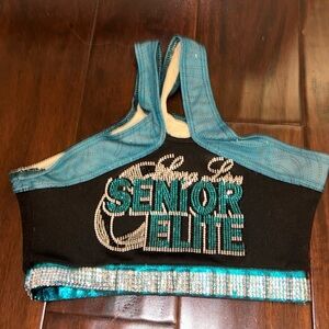 Senior Elite Uniform Rhinestone Bra Top